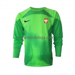 Camisola Polónia Guarda-redes Homem Equipamento Primeiro Copa do Mundo 2022 Manga Comprida